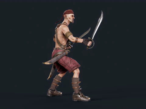 Pirate 2 3D Model