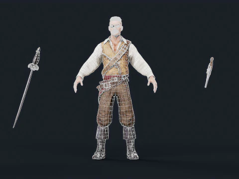 Pirate 3 3D Model