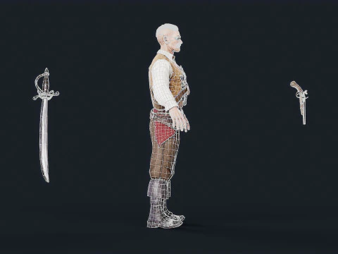 Pirate 3 3D Model