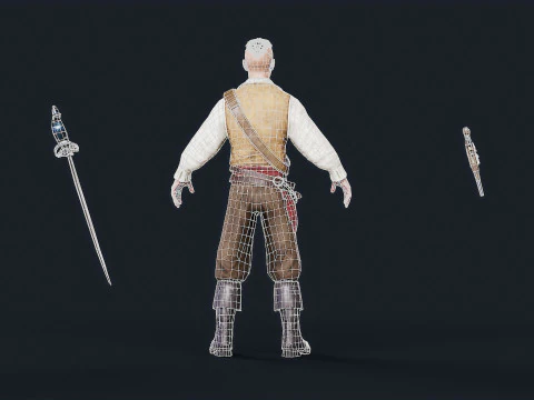 Pirate 3 3D Model