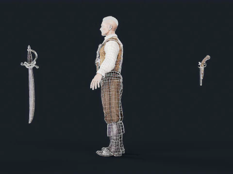 Pirate 3 3D Model