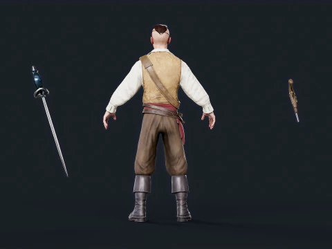 Pirate 3 3D Model