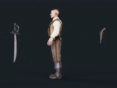 Pirate 3 3D Model