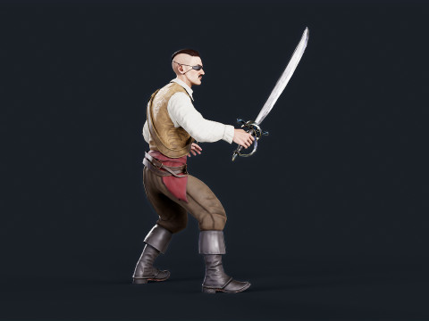 Pirate 3 3D Модель