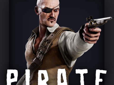 Pirate 3 3D Model