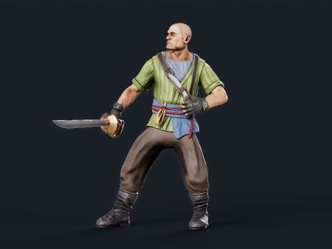 Pirate 4 Model 3D