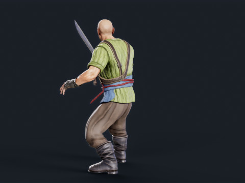 Pirate 4 Model 3D