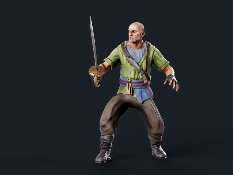 Pirate 4 Model 3D