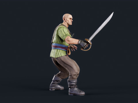 Pirate 4 Model 3D