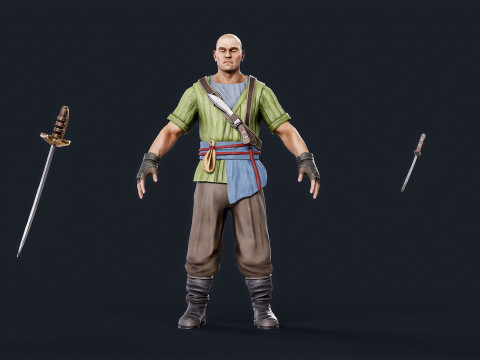 Pirate 4 Model 3D