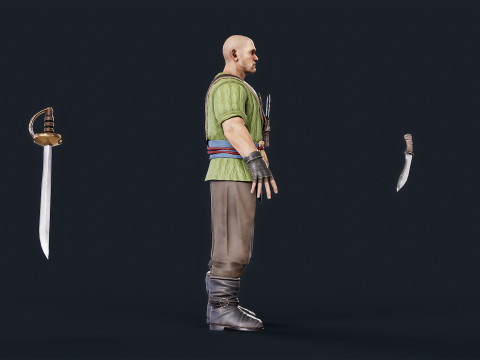 Pirate 4 Model 3D