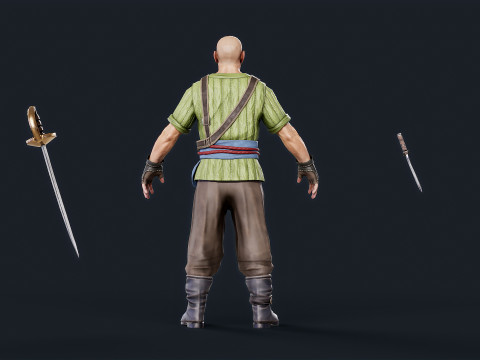 Pirate 4 Model 3D