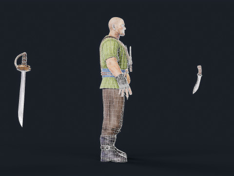 Pirate 4 Model 3D