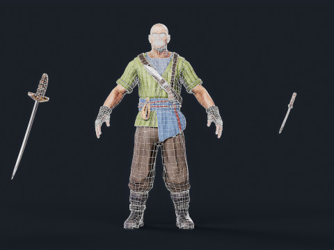 Pirate 4 Model 3D