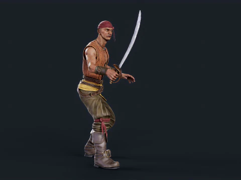 Pirate 5 3D Model