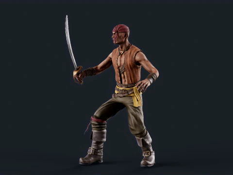 Pirate 5 3D Model