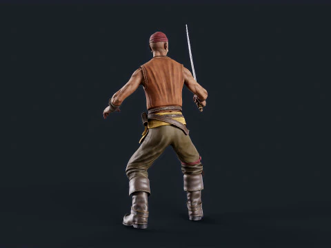 Pirate 5 3D Model