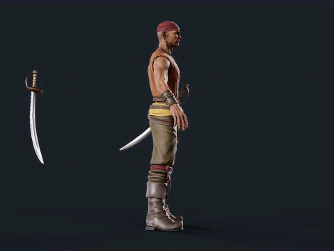 Pirate 5 3D Model
