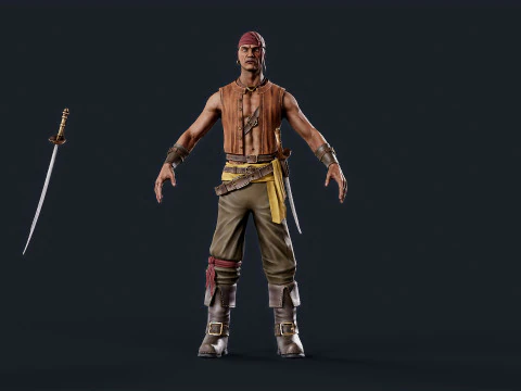 Pirate 5 3D Model