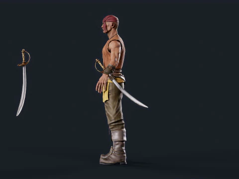 Pirate 5 3D Model