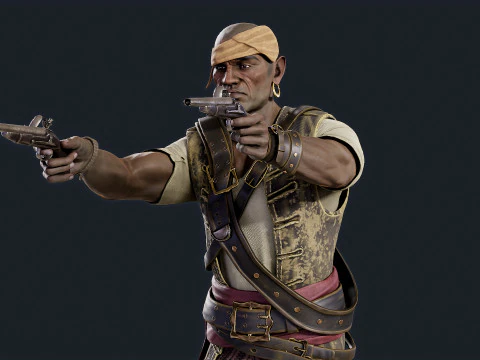 Pirate 6 3D Model