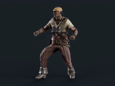 Pirate 6 3D Model