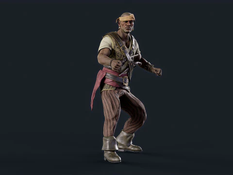 Pirate 6 3D Model