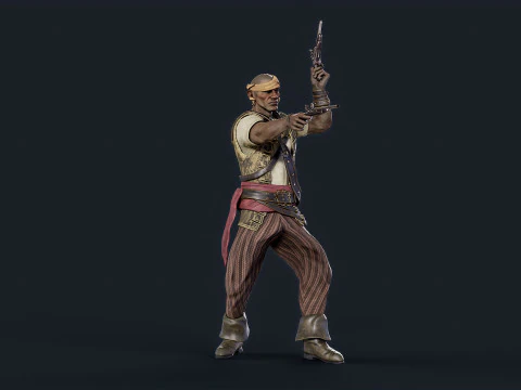 Pirate 6 3D Model