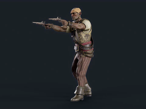 Pirate 6 3D Model
