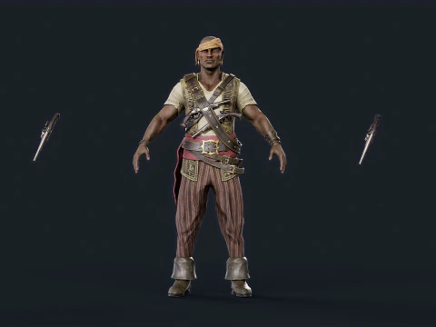 Pirate 6 3D Model