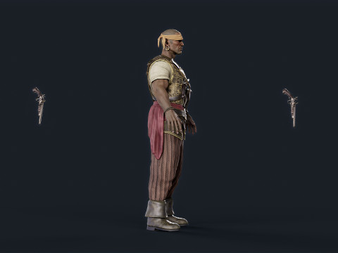 Pirate 6 Modelo 3D