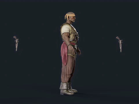 Pirate 6 3D Model