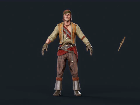 Pirate 7 3D Model