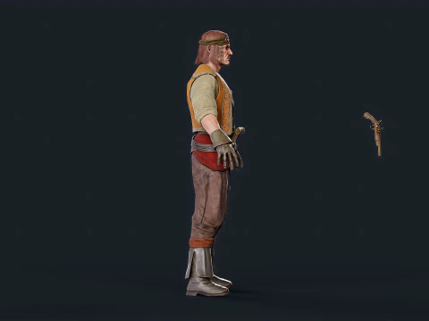 Pirate 7 3D Model