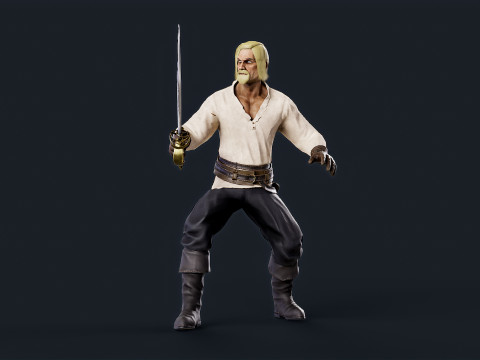 Pirate 8 Model 3D