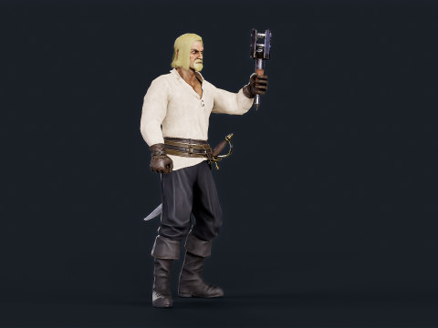 Pirate 8 Model 3D