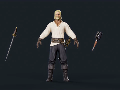 Pirate 8 3D Model