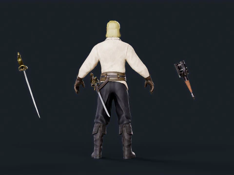 Pirate 8 3D Model
