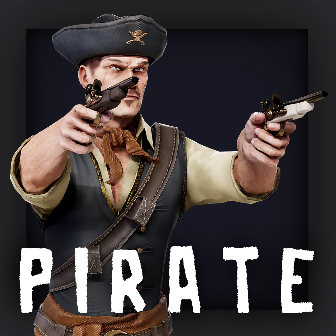 Pirate 9 3D Model .c4d .max .obj .3ds .fbx .stl .blend 