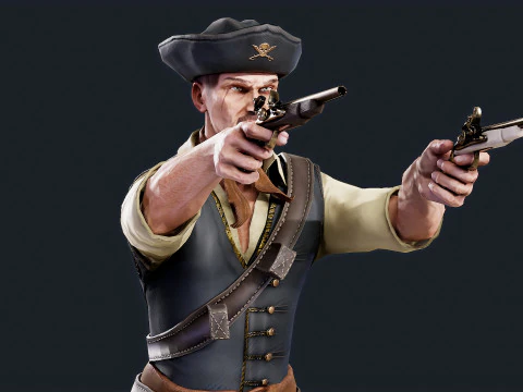 Pirate 9 3D Model