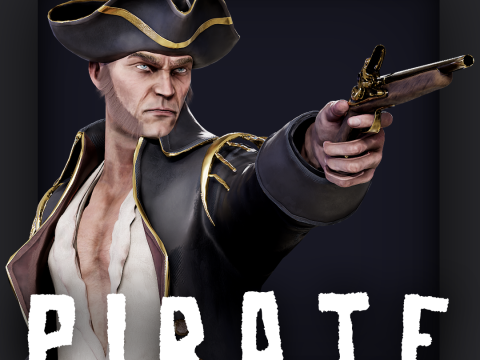 Pirate Captain 3D Model