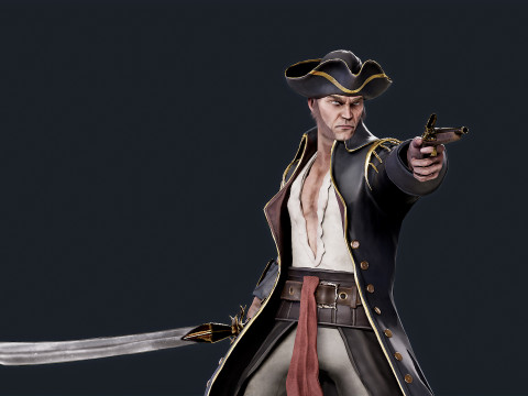 Pirate Captain Model 3D
