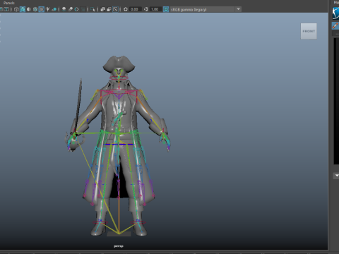 Pirate Captain Model 3D