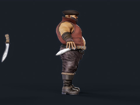 Pirate chef Modelo 3D