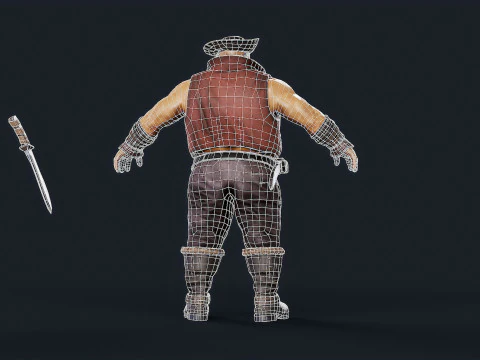 Pirate chef 3D Model