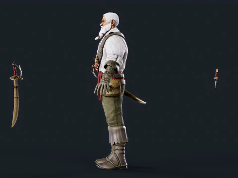 Pirate Giant 3D Model