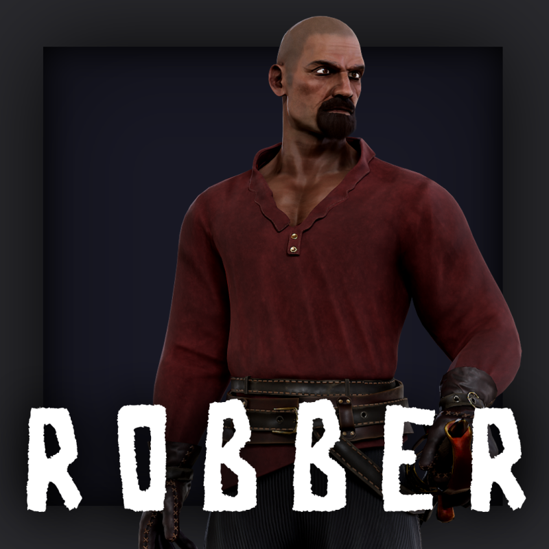 ROBBER 10 3D Model .c4d .max .obj .3ds .fbx .stl .blend 