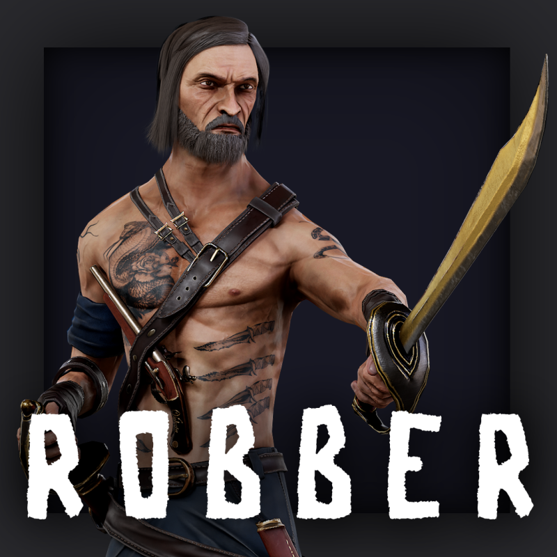 ROBBER 11 3D मॉडल .c4d .max .obj .3ds .fbx .stl .blend 