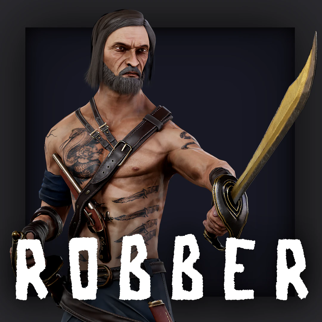 ROBBER 11 3D Model .c4d .max .obj .3ds .fbx .stl .blend 