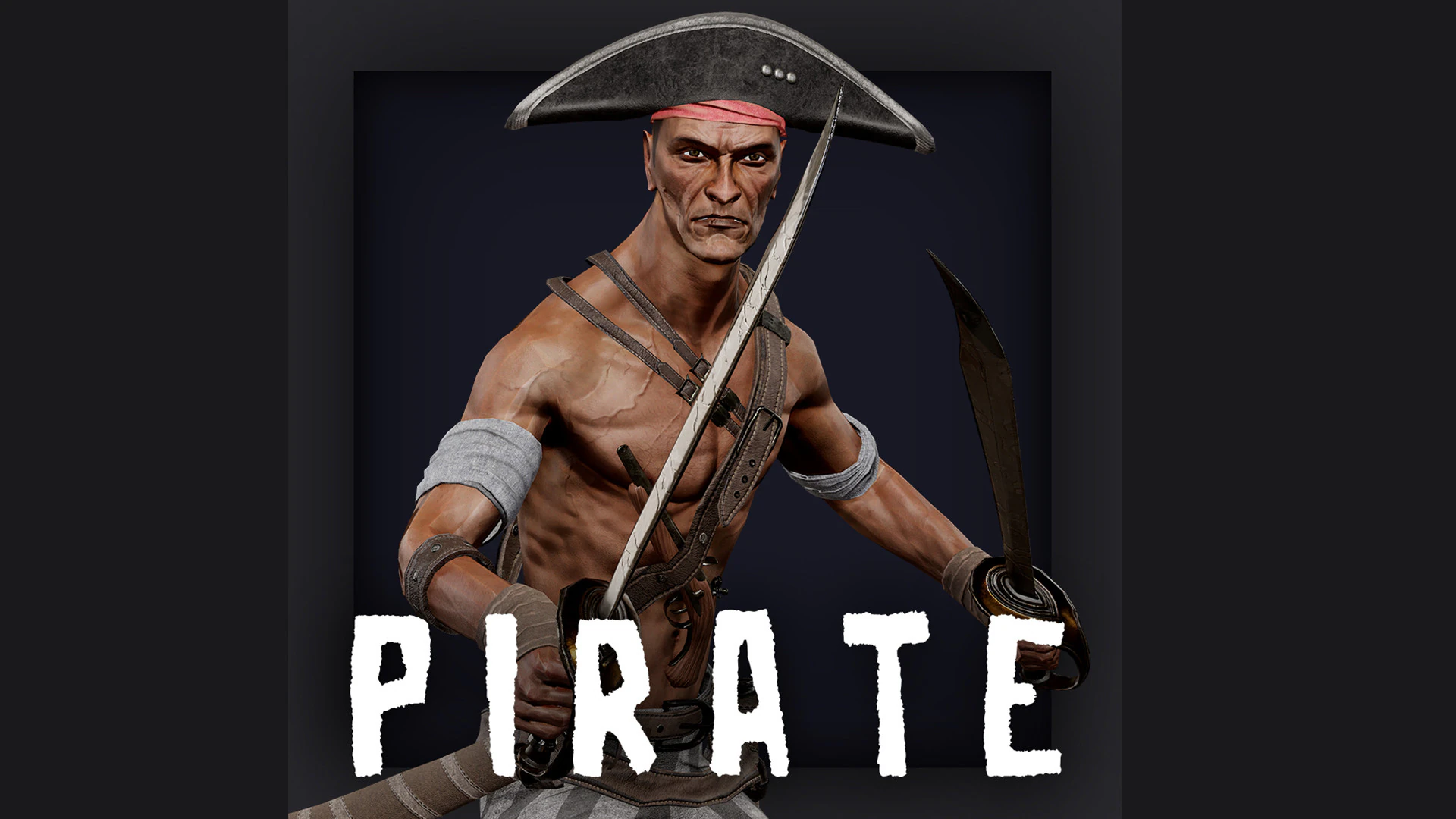 Pirate R2 3D Model .c4d .max .obj .3ds .fbx .stl .blend 